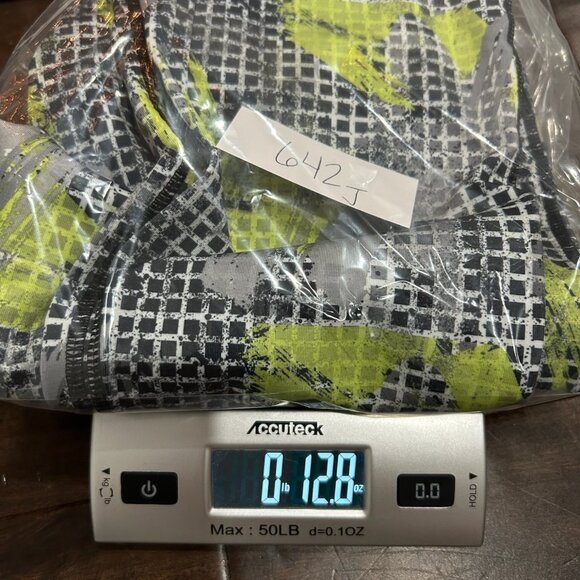 Kyodan Gray Lime Green Stretch High-Waisted Printed Leggings Size L Activewear - Picture 9 of 9